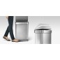 Simplehuman Poubelles - Poubelle avec poche pour sacs, 45 l, blanc CW2027