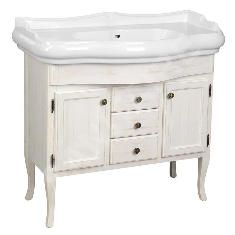 Sapho Retro - Meuble pour lavabo 890x800x480 mm, blanc antique 1621 Sapho Retro - Meuble pour lavabo 890x800x480 mm, blanc antique 1621