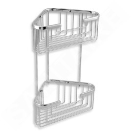 Novaservis Accessoires métalliques - Étagère d'angle grille, chrome 6078,0