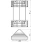 Novaservis Accessoires métalliques - Étagère d'angle grille, chrome 6078,0 Novaservis Accessoires métalliques - Étagère d'angle grille, chrome 6078,0