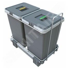 Elletipi Ecofil - Poubelle intégrée, divisée, 24 L PF01 34A2