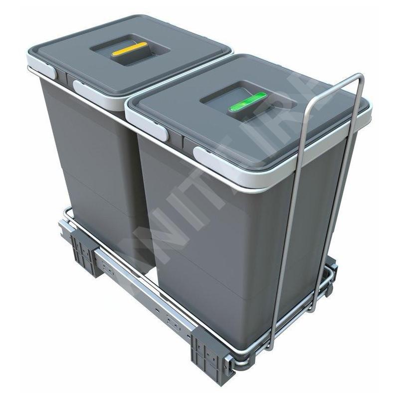 Elletipi Ecofil - Poubelle intégrée, divisée, 24 L PF01 34A2