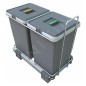 Elletipi Ecofil - Poubelle intégrée, divisée, 24 L PF01 34A2
