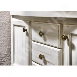 Sapho Retro - Meuble pour lavabo 890x800x480 mm, blanc antique 1621