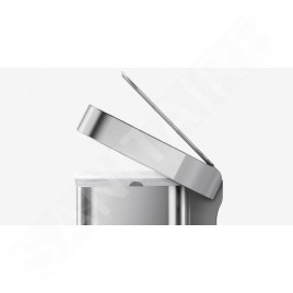 Simplehuman Poubelles - Poubelle de tri sélectif, poche pour sacs, 58 l, inox brossé CW2025