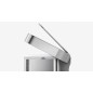 Simplehuman Poubelles - Poubelle de tri sélectif, poche pour sacs, 58 l, inox brossé CW2025