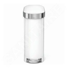 Simplehuman Poubelles - Poubelle 45 l Slim, blanc CW2069