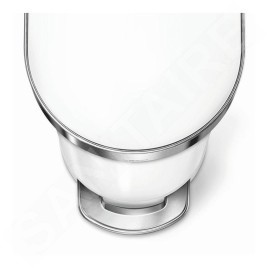 Simplehuman Poubelles - Poubelle 45 l Slim, blanc CW2069