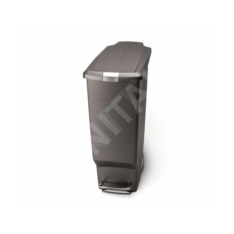 Simplehuman Poubelles - Poubelle Slim 40 l, gris CW1363
