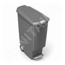 Simplehuman Poubelles - Poubelle Slim 40 l, gris CW1363