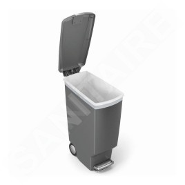 Simplehuman Poubelles - Poubelle Slim 40 l, gris CW1363