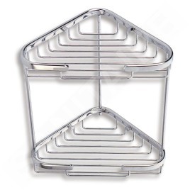 Novaservis Accessoires métalliques - Double étagère d’angle, petite, chrome 6071,0