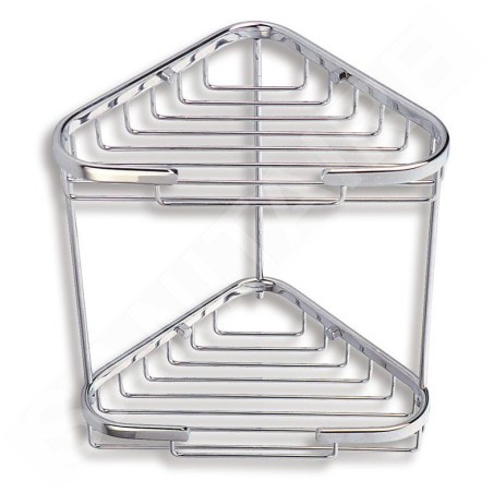 Novaservis Accessoires métalliques - Double étagère d’angle, petite, chrome 6071,0