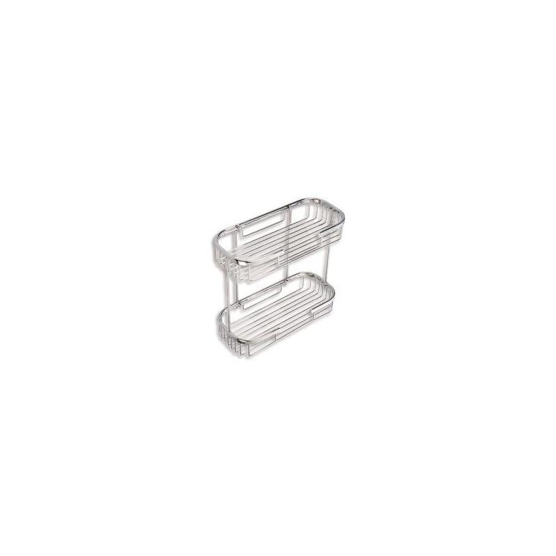 Novaservis Accessoires métalliques - Double étagère en fil de fer, chromée 6075,0