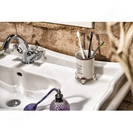 Sapho Retro - Meuble pour lavabo 890x800x480 mm, blanc antique 1621