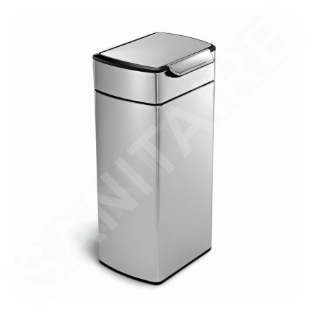Simplehuman Poubelles - Poubelle 30 l, Touch-bar, inox brossé CW2015
