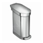 Simplehuman Poubelles - Poubelle 45 l Slim, inox brossé CW2044
