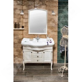 Sapho Retro - Meuble pour lavabo 890x800x480 mm, blanc antique 1621