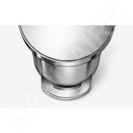 Simplehuman Poubelles - Poubelle 45 l Slim, inox brossé CW2044