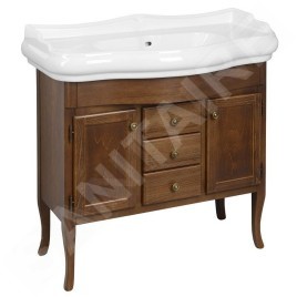 Sapho Retro - Meuble pour lavabo 890x800x480 mm, hêtre 1620