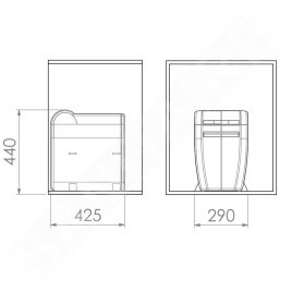 Elletipi City - Poubelle intégrée, 18 L PTA 3040B