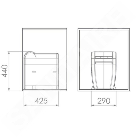 Elletipi City - Poubelle intégrée, 18 L PTA 3040B