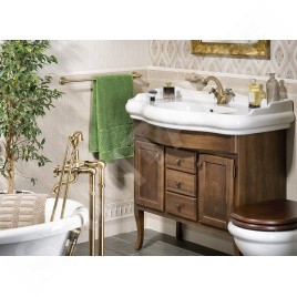 Sapho Retro - Meuble pour lavabo 890x800x480 mm, hêtre 1620