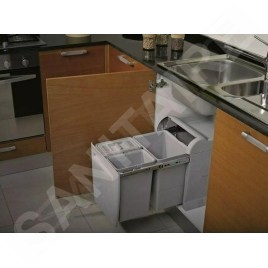 Elletipi City - Poubelle intégrée, divisée, 26 L PTA 3045A