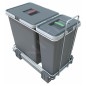 Elletipi Ecofil - Poubelle intégrée, divisée, 26 L PF01 34A1