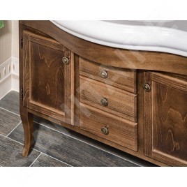Sapho Retro - Meuble pour lavabo 890x800x480 mm, hêtre 1620