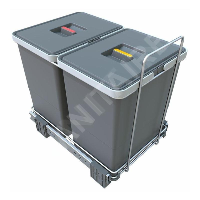 Elletipi Ecofil - Poubelle intégrée, divisée, 36 L PF01 34B2