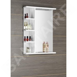 Aqualine Zoja - Miroir avec éclairage LED 500x700x120 mm, blanc KO355