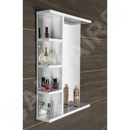 Aqualine Zoja - Miroir avec éclairage LED 500x700x120 mm, blanc KO355
