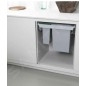 Elletipi Square 2.0 - Poubelle intégrée, divisée, 40 l PA3 LEC5045A Elletipi Square 2.0 - Poubelle intégrée, divisée, 40 l PA3 LEC5045A