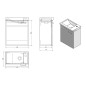 Aqualine Zoja - Lavabo suspendu 440x500x235 mm, blanc 51046 Aqualine Zoja - Lavabo suspendu 440x500x235 mm, blanc 51046