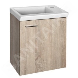 Aqualine Zoja - Meuble lavabo 440x500x235 mm, chêne platine 51046DP