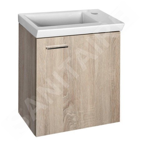Aqualine Zoja - Meuble lavabo 440x500x235 mm, chêne platine 51046DP
