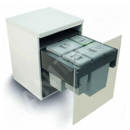 Elletipi Square 2.0 - Poubelle intégrée, divisée, 64 l PA3 INC5060A