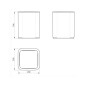Sapho Gedy Seventy - Poubelle 8 l, blanc 630922