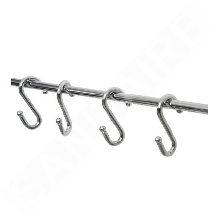 Compactor Bestlock Magic - Tringle de suspension, 8 crochets, chrome RAN6976