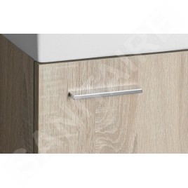 Aqualine Zoja - Meuble lavabo suspendu 395x500x220 mm, chêne platine 51049DP