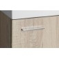 Aqualine Zoja - Meuble lavabo suspendu 395x500x220 mm, chêne platine 51049DP