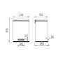 Nimco Poubelles - Poubelle 5 L, acier inoxydable KOS 8005-18