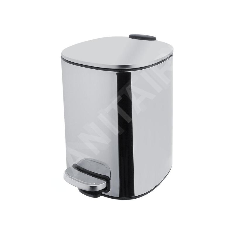 Nimco Poubelles - Poubelle 5 L, acier inoxydable KOS 9005-18