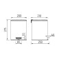 Nimco Poubelles - Poubelle 5 L, acier inoxydable KOS 9005-18