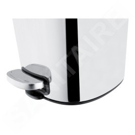 Nimco Poubelles - Poubelle 5 L, acier inoxydable KOS 9005-18