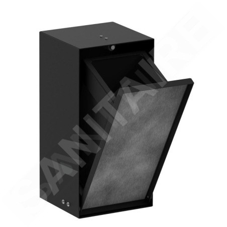 Hansgrohe XtraStoris Rock - Poubelle à encastrer 2,5 L, noir mat 56063670