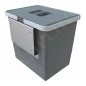 Elletipi Easy - Poubelle encastrable, 15 l PBD SP SG28 C97 M