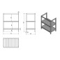 Aqualine Etide - Meuble lavabo 715x850x440 mm, blanc mat ET720 Aqualine Etide - Meuble lavabo 715x850x440 mm, blanc mat ET720