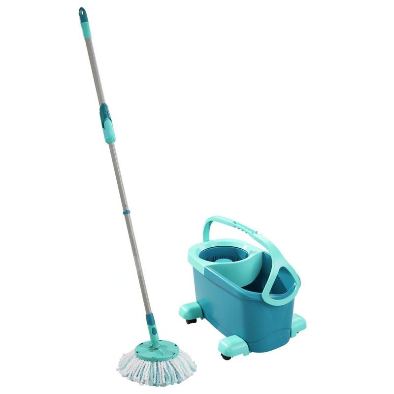 Leifheit Nettoyage - Set balai à franges Clean Twist Disc Mop Ergo Mobile 52102
